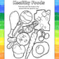 ZOCO - Practice Healthy Habits Coloring Books for Kids (50 Bulk Pack, Without Crayons) - Hygiene, Exercise & Nutrition Activitie
