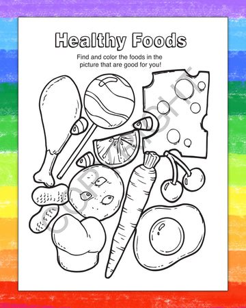 ZOCO - Practice Healthy Habits Coloring Books for Kids (50 Bulk Pack, Without Crayons) - Hygiene, Exercise & Nutrition Activitie