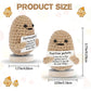 Dafuriet Mini Funny Crochet Doll With Positive Card - 3 Inch Wool Potato For Cheer Up Gifts And Party Decorations