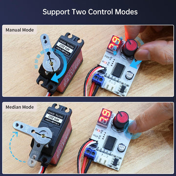 RC Digital Servo Tester 1 Channels Motor Servo Controller Centering Tool with Over-Current Protection & 2 Control Modes for RC C