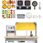 Hape E3177 Deluxe Game Kitchen With Microwave, Coffee Maker, Refrigerator, Oven, Hob With Frying Pan Fun With Many Accessories, From 3 Years, L: 34.9, W: 11.7, H: 35.4 Inch