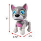 Nkok Usb Petbotz - Robo Puppy, Rechargeable, Miniature, Interactive Pet Robot, Lights Up, Sound Activated, Makes Noises On Command, Comes With Pet Bowl And Bone, Usb Charger Included