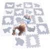 MQIAOHAM 18 Pieces Puzzle Play Mats, Soft Baby Play Mat, Kids Interlocking Foam Floor Tiles, Toddlers Carpet Playmats Animal G30