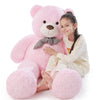 Poutmac Big Teddy Bear 4Ft Giant Pink Soft Stuffed Animals Cute Plush Toy For Girlfriend Women Kids For Valentine'S Christmas Bi