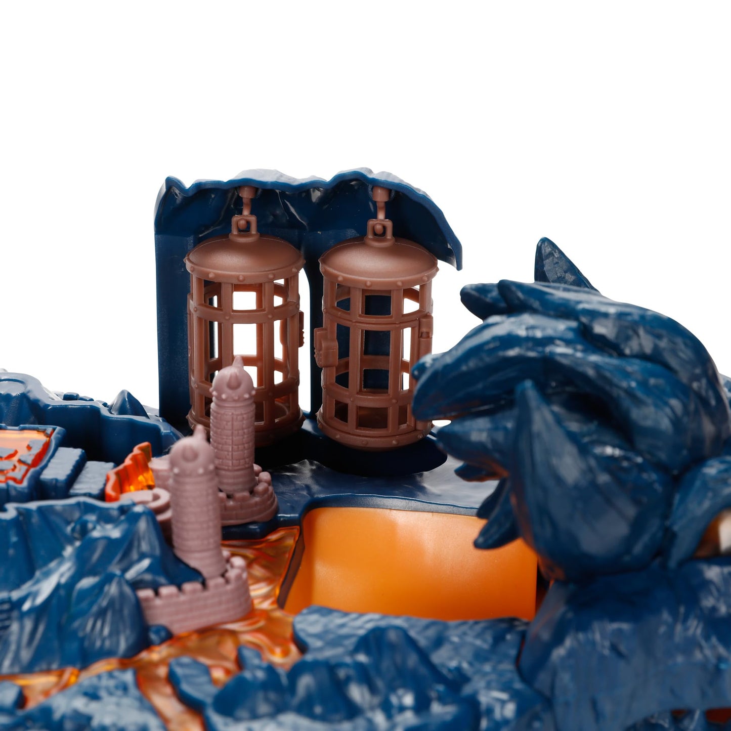 JAKKS Pacific Super Mario Bowser Island Castle Playset with 2.5” Bowser Figure - Plastic, Model 418044