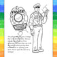 ZOCO - Police Coloring Books for Kids (25 Bulk Pack, Without Crayons) - Games, Puzzles, Activities - Officer Handouts for Kids
