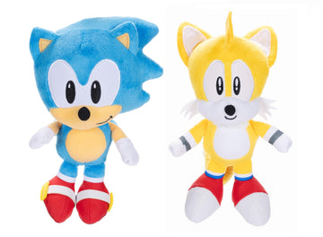 Sonic The Hedgehog 9'' Plush 2-Pack, Sonic & Tails Collectible Stuffed Toy