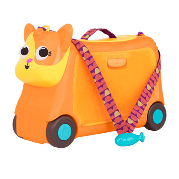 B. Toys- Gogo Ride-On - Lolo- – Ride-On Cat Suitcase – Kids Luggage – Storage Space For Travel – 2 Years +