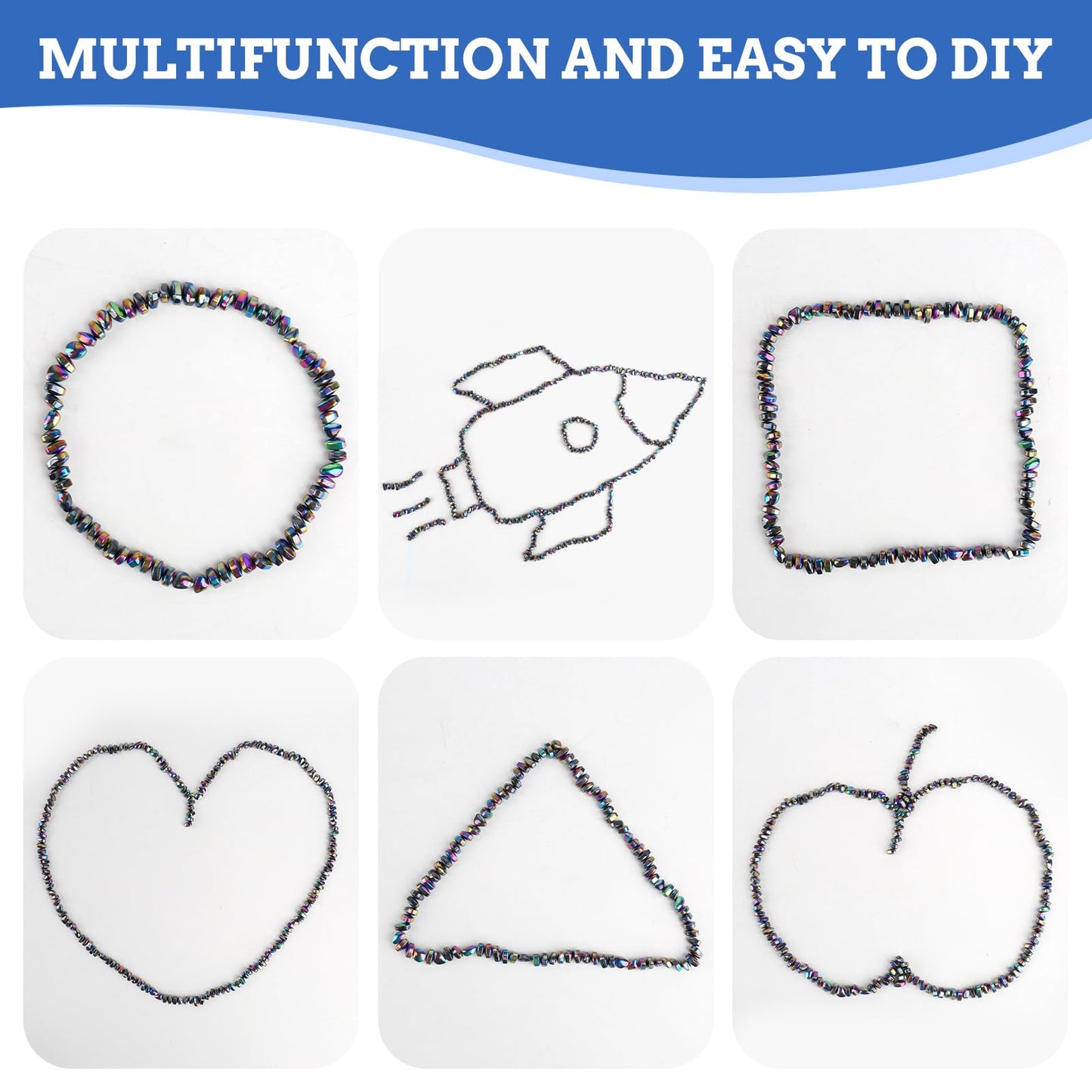 Cycllty 550pcs Fidget Toys Set for Stress Relief, Multicolor, Metal, Includes Magnet Balls and Tin, Ideal for Adults and Office Use