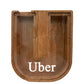 Personalized 12'' Extra Large Wooden Letter Piggy Bank For Kids Boys Girls, (Laser Engraved Name) Custom Initial Letter Shape Pi