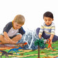 Erupting Volcano Model Dinosaur Toys with Mat & Trees,Dinosaur Playset Science Kit for Kids 3-5