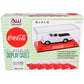 Auto World - Acrylic Display Case (6 Pack) Coca-Cola Red Base, 1:64 (Awdc022)