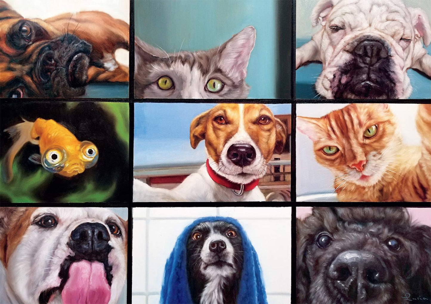 Buffalo Games - Pet'S Virtual Hangout - 300 Large Piece Jigsaw Puzzle