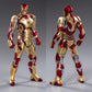 OVONNI 7 Inch Ironman MK42 Action Figure - Collectible, Exquisite Painting, ABS Material, with Accessories (1/10 Scale)
