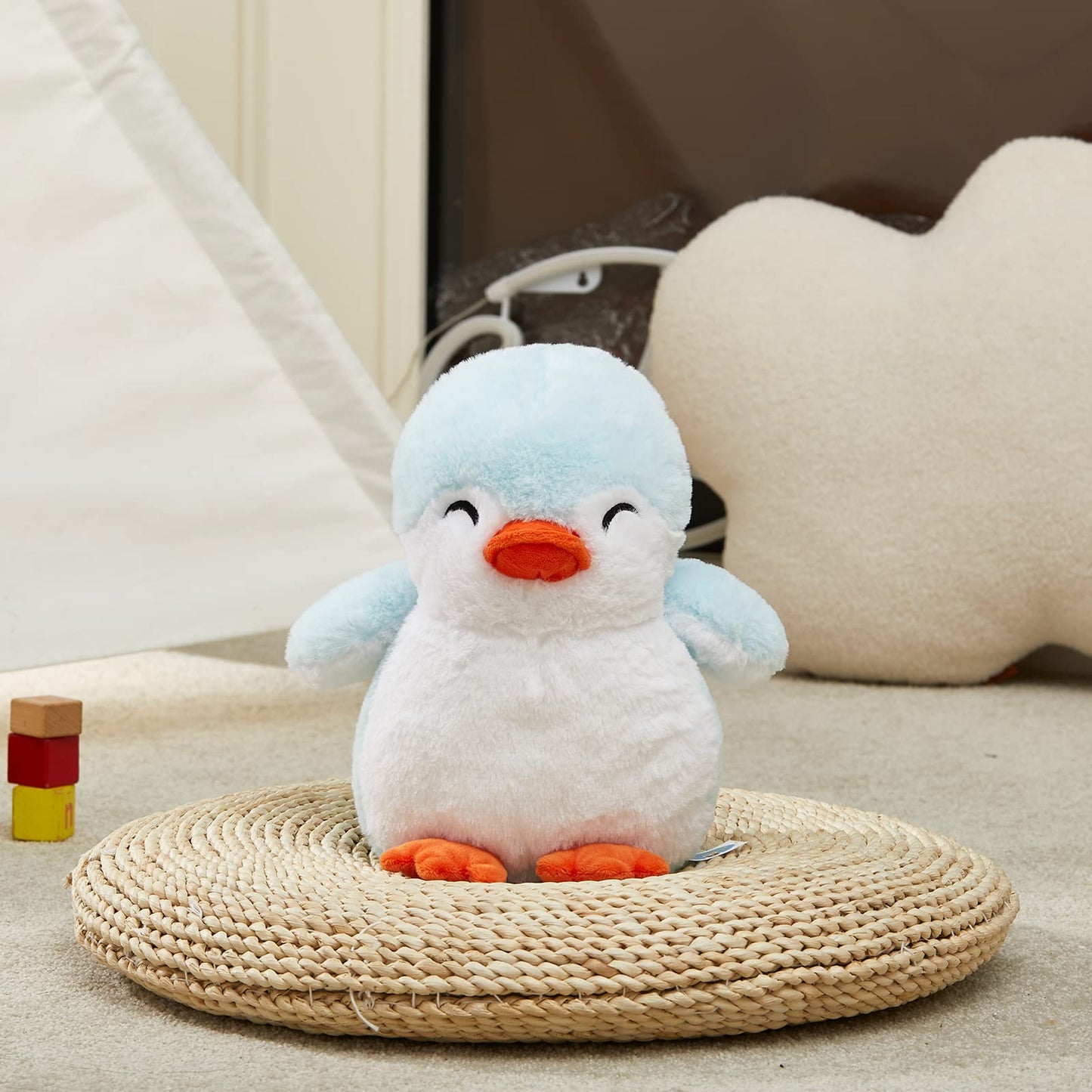 Glow Guards Penguin Plush Toy with LED Night Lights, 12'' Soft Snuggle Stuffed Animal for Kids, Perfect for Birthdays and Children's Day