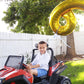 Gold Number 6 Balloon 40 Inch, 6 Balloon Number, 6Th Birthday Decorations, Gold Party Supplies For Boys Girls