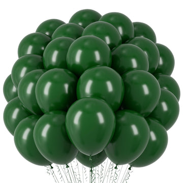 Voircoloria Dark Green Balloons, 66Pack 12Inch Green Latex Party Balloons For Birthday, Graduation, St. Patrick'S Day, Christmas
