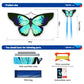 Sgftre Green Butterfly Kite Premium Quality, Easy To Fly Perfect Outdoor Toy For Kids And Adults,Beach And Park Kite For Family