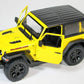 Kinsmart 2018 Jeep Wrangler Rudicon Hard Top Yellow 5'' 1:34 Scale Die Cast Metal Model Toy W/ Pullback Action