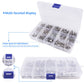 Allinrc 286Pcs Rc Screw Kit M2.5 M3 M4 Hex Screws Washers Lock Nuts Body Clips Wheel Pins Cross Wrench Hardware Fastener For 1/1