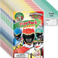 Bendon Power Rangers Grab n Go Play Packs (12 Pack) Party Favors and 12 Thank You Cards