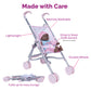 Adora Baby Doll Umbrella Stroller, Pretend Play Toy Accessories for Dolls up to 16 Inch, Foldable & Easy to Store, Smooth Steeri