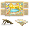 Jigsaw Puzzle Board with Drawers and Cover, Tilting Puzzle Board 1500 Pieces with 5 Adjustable Angles, Portable Puzzle Board for