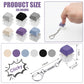 6Pcs Keyboard Fidget Keychain, Removable Carabiner Keychain Clip Keycap Fidget Toy Clicker Keychain Fidget Buttons Decompression