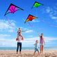YFAFENGS 3-Pack Delta Kites Set for Beach & Outdoor - Easy Fly Kites for Kids Ages 4-8  8-12 & mature-themeds  Durable Wind-Resistant Frame(Gradient Purple/Green/Orange)