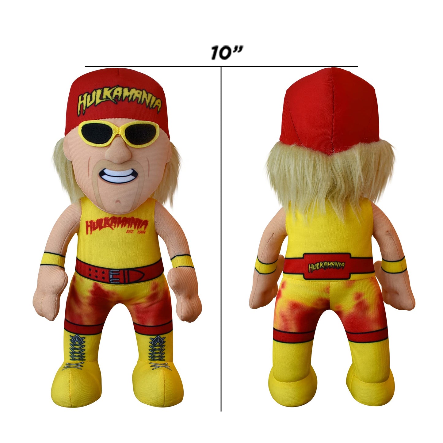 Bleacher Creatures Wwe Hulk Hogan 10' Plush Figure - A Wrestling Superstar For Play Or Display