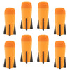 EKIND 8-Pack Mega Missile Refill for Toy Rocket Launcher  Foam  Compatible for Nerf N-Strike advanced Series (Orange)