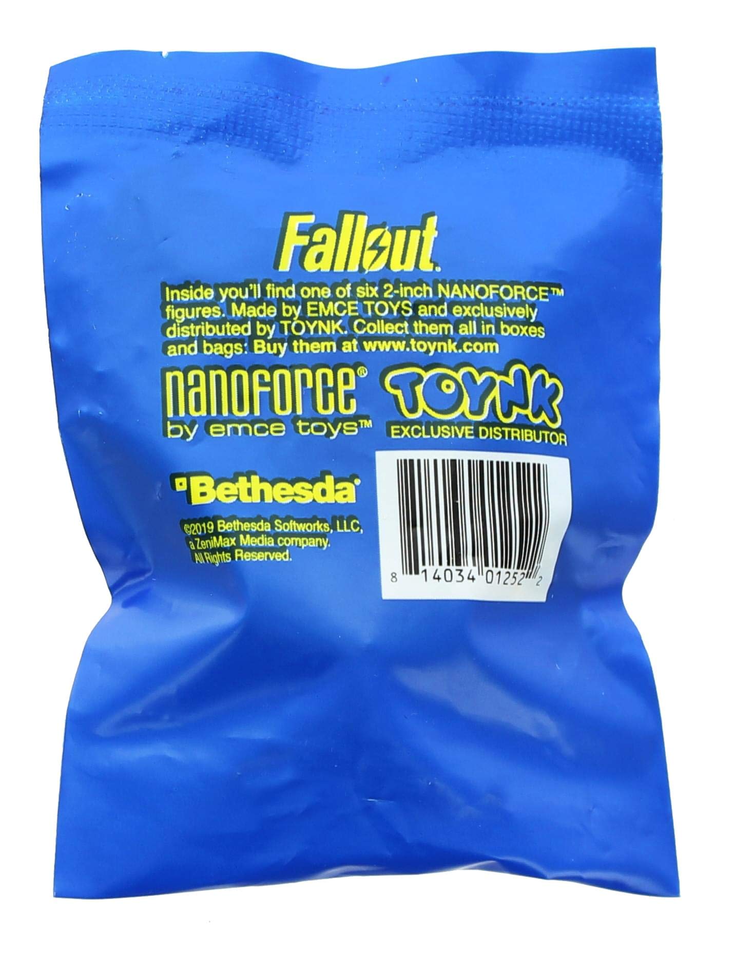 Toynk Fallout Nanoforce Blind Bag - Exclusive 2019 E3 Yellow Vault Boy Collectible Figure - Each Pack Contains 1 Rare Fallout Collectible - 2 Inches Tall