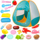 Podero, Kids Play Tent, Kids Play Pop Up Tent, Pop Up Tent For Kids, Kids Tents For Inside, Kids Tent With Toys, 21 Pcs, For Kid