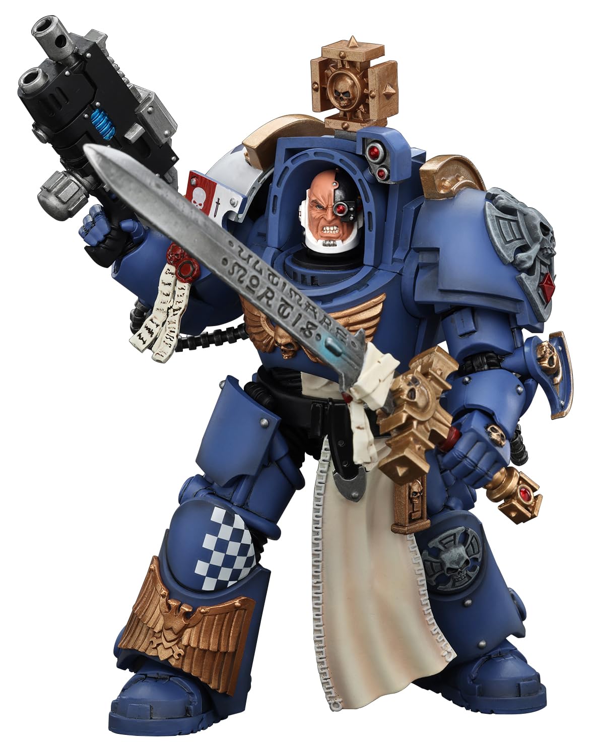 Joytoy Warhammer 40K 1/18 Action Figures, Ultramarines Captain In Terminator Armour Perfect For Collectors & Decor, Ideal Gift F