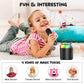 Iyoyo Mini Karaoke Machine For Kids Portable Bluetooth 5.3 Speaker Led Lights With 2 Wireless Microphones Karaoke Toy Gifts For Girls Boys Audlt Birthday Christmas Solid Metal Body (Black)