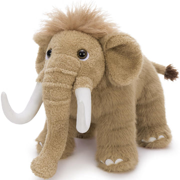 Beniny Woolly Mammoth Plush Toy, Cute Soft Mammoth Stuffed Animal For Boys Girls Kids, 16'' Cuddly Christmas Birthday Gift For A