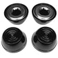 Quadrapoint Hub Cap Replacement Compatible With Popular Red Wagon Brand, Steel & Wood Wagons 1/2' New Black (Not For Plastic Or Folding Or Little Wagons Model W5, Please Read Product Description)