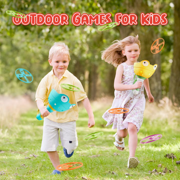 Outside Toys For Kids Ages 4-8, Manual Capture Catching Game - Toddler Chasing Toy 3 4 5 6 7 Years Old Boys Girls, Kids Outdoor Games Age 3-5 Christmas Birthday Gifts Fun Games Family Outside Games