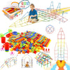 Straw Constructor Toys Stem Building Toys 600Pcs Straw Toy Interlocking Plastic Toys Engineering Toys Thin Tube Blocks Toy Educa