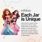 Ethisa 12 Pack Princess Party Favors - Diy Candy Jars With Ribbons And Stickers - Party Decoration Bottles For Birthday, School