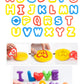 Pecopcock Play Dough Tools Set For Kids 69Pcs Dough Accessories Letter Molds, Rollers And Cutters, Numeral Molds Various Plastic