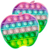 Toyshine Pack Of 2- Ice Cream And Softy- Fidget Popping Sounds, Bpa Free Silicone, Push Bubbles Sensory Pop It Toy- Pastel