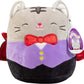Squishmallows Official Kellytoy 5 Inch Soft Plush Animals (Tally The Vampire Cat)