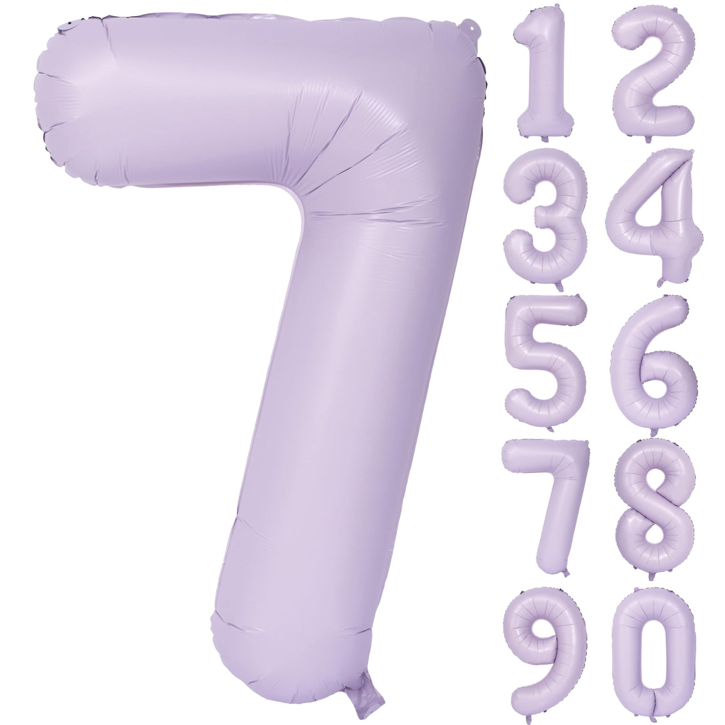 40 In Matte Purple Number Balloons Helium Foil Mylar Balloon Birthday Party Banquet Decoration Digital 7