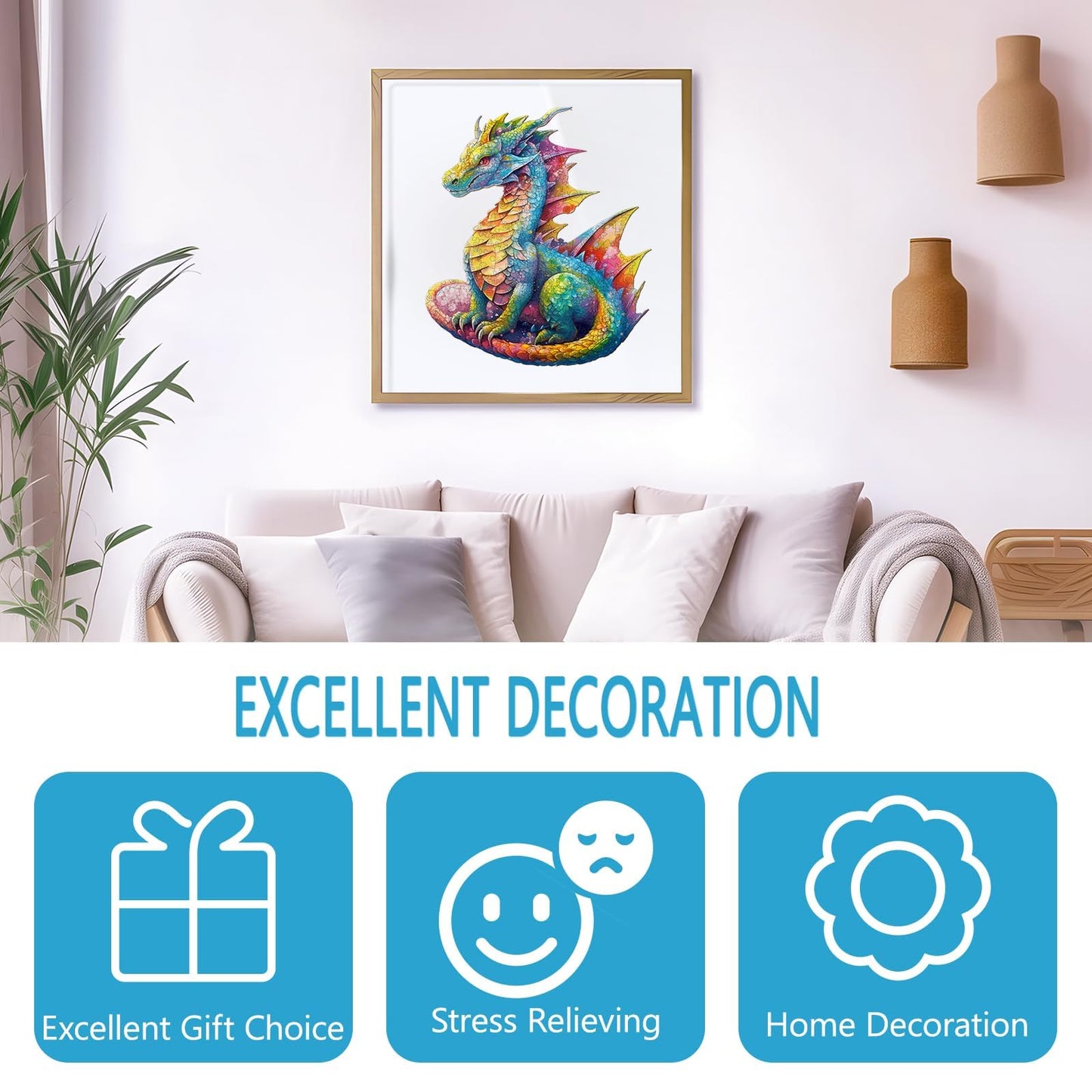 Wooden Puzzles For Adults - Advanced Dragon Wooden Puzzle Unique Shape Puzzels Wooden Jigsaw Puzzles For Adults, Wood Puzzles Ad