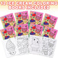 ArtCreativity 12 pcs 5  x 7  Mini Ice Cream Coloring Books for Kids - Summer Dessert-Themed Bulk Activity Set - Party Favors, Tr
