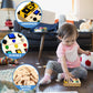 Toddler Toys Busy Board Montessori Toys Sensory Toys For Toddlers 1 2 3 4 Years Old, Wooden Travel Light Up Busy Board Toys With Buttons To Push Educational Learning Fidget Toy For Boy Girls Gifts