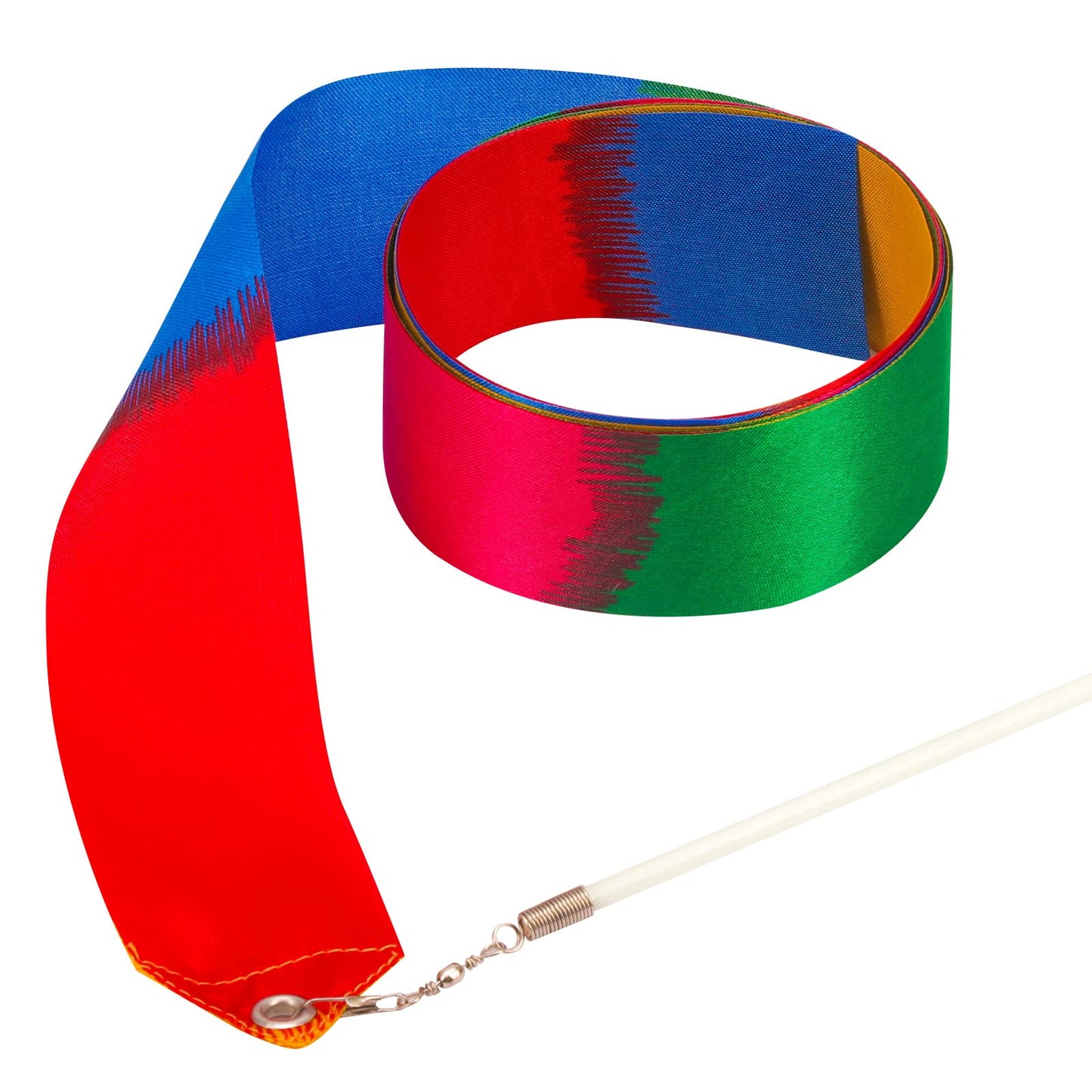 Hiunicorn 12Pcs Rainbow Dance Ribbons Party Favors For Girls Rhythmic Gymnastics Ballerina Birthday Party Streamers Decoration, Kids Circus Carnival Ribbon Silks Sticks Wands