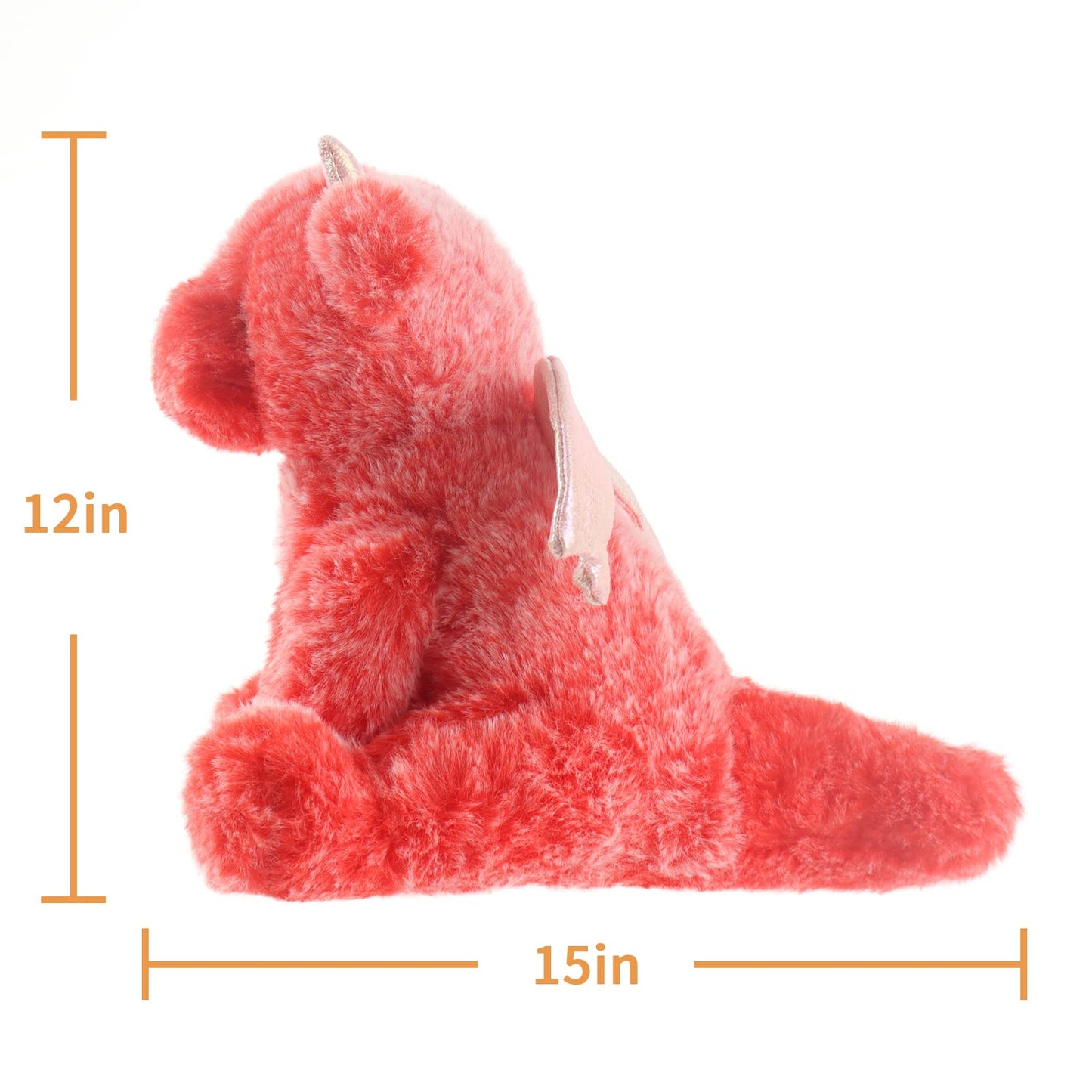 Apricot Lamb Toys Plush Green Plush Dragon Dinosaur Stuffed Animal Soft Cuddly Perfect for Child ?Medium, 12 Inches ?