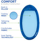 Kelsyus enhanced Floating Hck Portable Recliner Chair with Fast Inflation  Inflatable Lake & Pool Float for mature-themeds with Headrest  Supports Up to 250 lbs